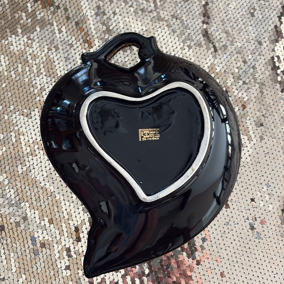 Hand painted with 24K gold display Rhodes Island candy dish/display piece Greece - Picture 8 of 13